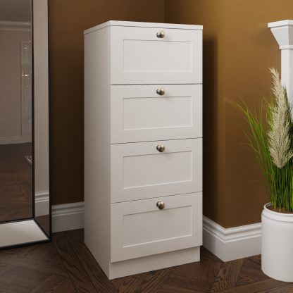 Artus 4 Drawer Chest Of Drawers - Matt White