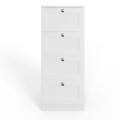 Artus 4 Drawer Chest Of Drawers - Matt White - Image 5