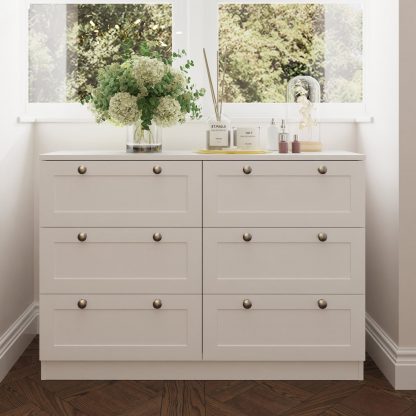 Artus 6 Drawer Chest Of Drawers - Matt White - Image 2