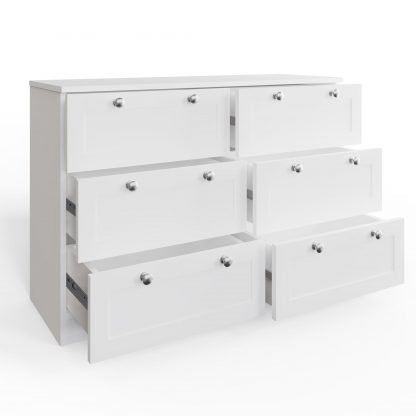 Artus 6 Drawer Chest Of Drawers - Matt White - Image 4