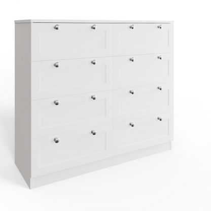 Artus 8 Drawer Chest Of Drawers - Matt White - Image 3