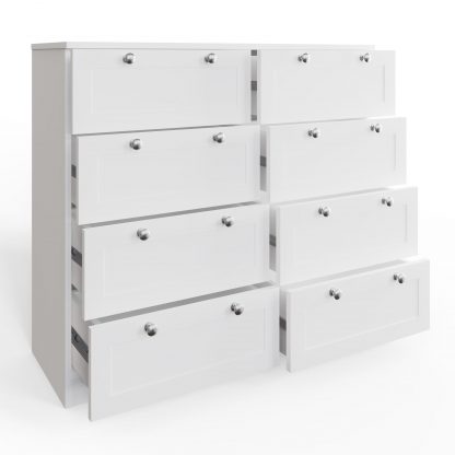 Artus 8 Drawer Chest Of Drawers - Matt White - Image 4