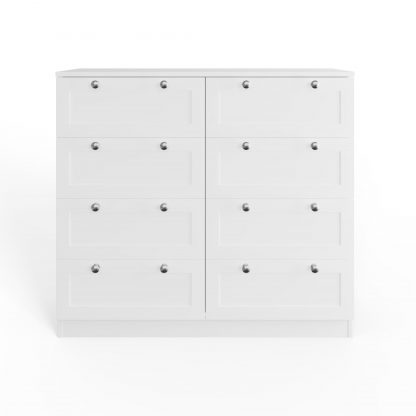 Artus 8 Drawer Chest Of Drawers - Matt White - Image 5