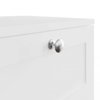 Artus 2 Drawer Bedside Table Nightstand - Matt White - Image 7