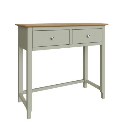 TABERNO 2 DRAWER DRESSING TABLE - SAGE GREEN - Image 3