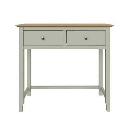 TABERNO 2 DRAWER DRESSING TABLE - SAGE GREEN - Image 5