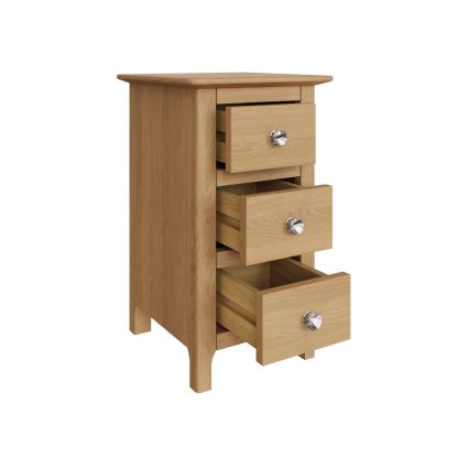 TABERNO 3 DRAWER SLIM CHEST - NATURAL OAK - Image 4