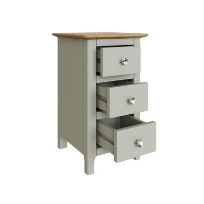 TABERNO 3 DRAWER SLIM CHEST - SAGE GREEN - Image 4