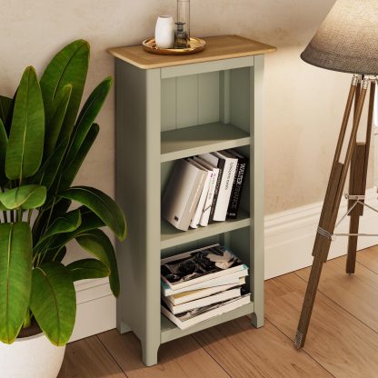 TABERNO 3 TIER BOOKCASE – SAGE GREEN