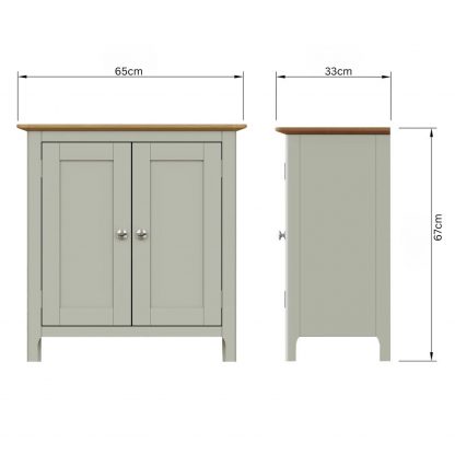 Taberno Compact Sideboard - Sage Green - Image 8