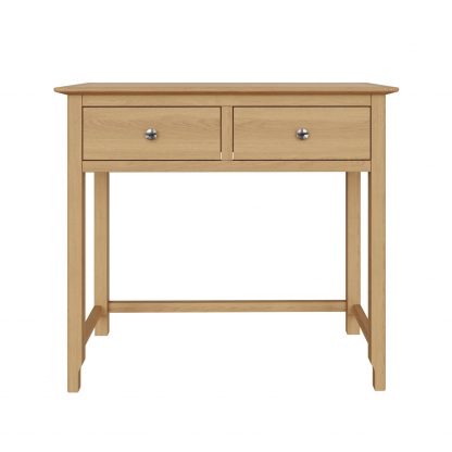 TABERNO 2 DRAWER DRESSING TABLE - NATURAL OAK - Image 4