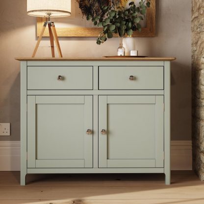 TABERNO 2 DOOR 2 DRAWER SIDEBOARD - SAGE GREEN - Image 2